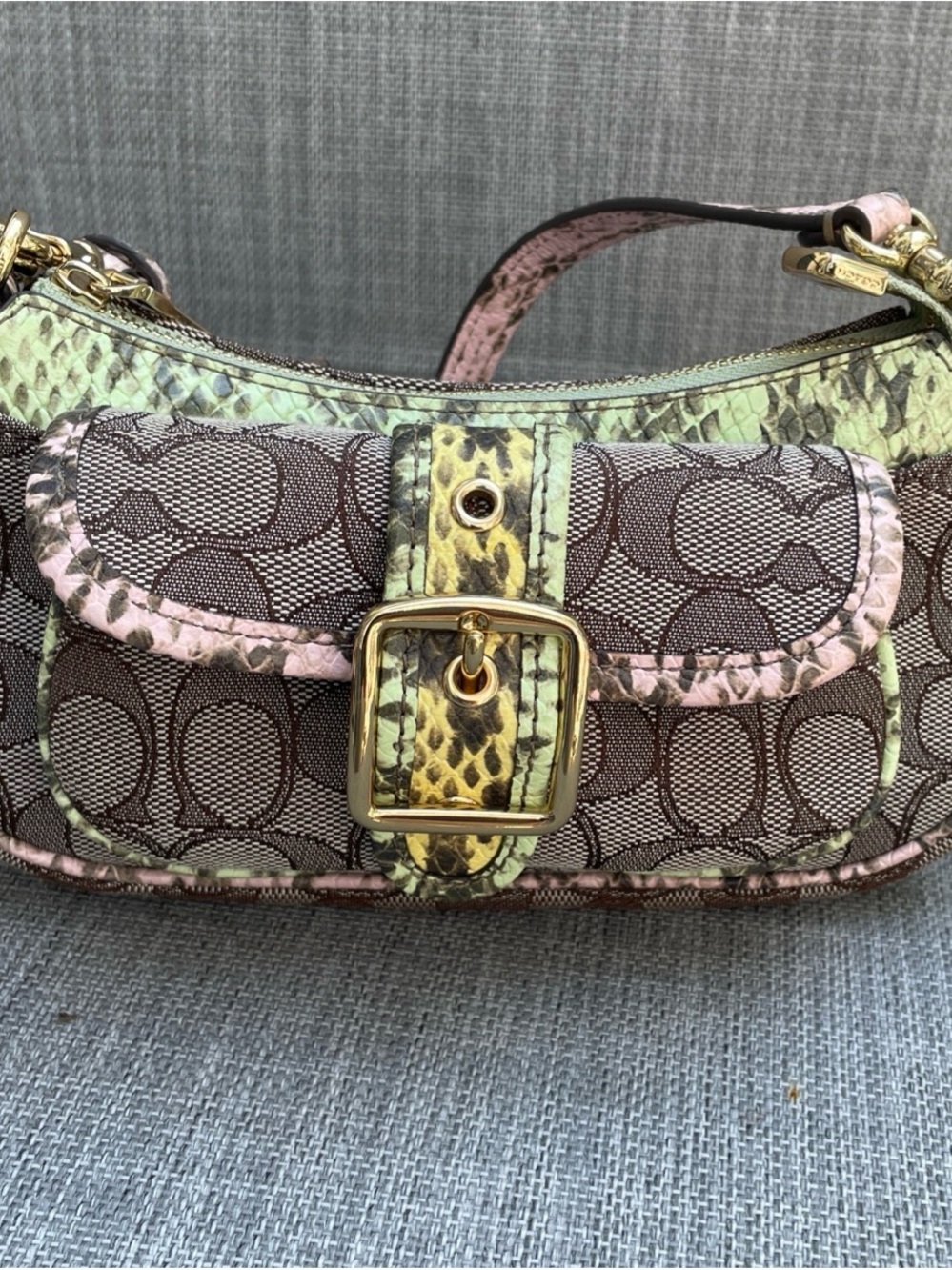 Coach Signature Mini Shoulder Crossbody ASTON Bay Hold/Multi